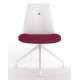Rest-Up Upholstered Square Back Chair With Pyramid Base